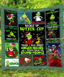 Buy The Grinch 1  Quilt Blanket & Quilt Bedding Set