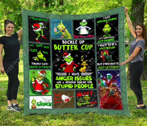 Buy The Grinch 1  Quilt Blanket & Quilt Bedding Set