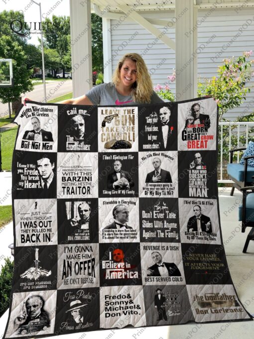 Buy The Godfather T-Shirt Quilt Blanket & Quilt Bedding Set