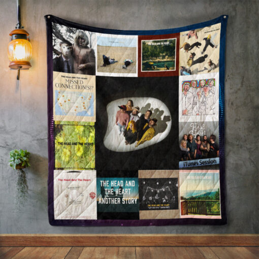 Buy The Head And The Heart Album Covers Quilt Blanket & Quilt Bedding Set