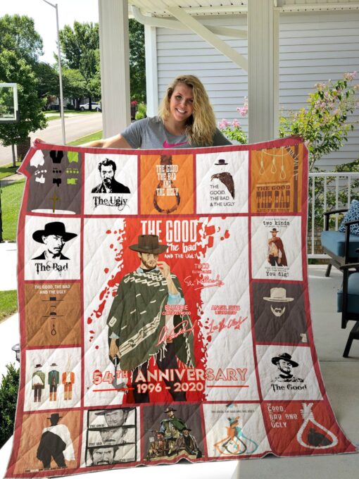 Buy The Good, The Bad And The Ugly Poster Quilt Blanket & Quilt Bedding Set Ver 2