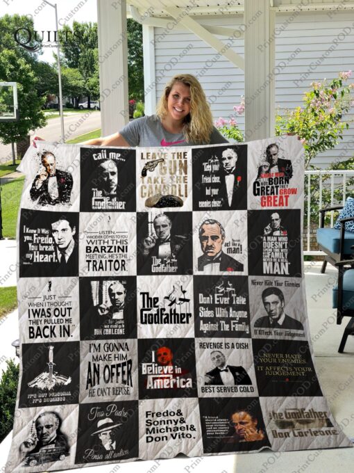 Buy The Godfather T-Shirt Quilt Blanket & Quilt Bedding Set Ver.1