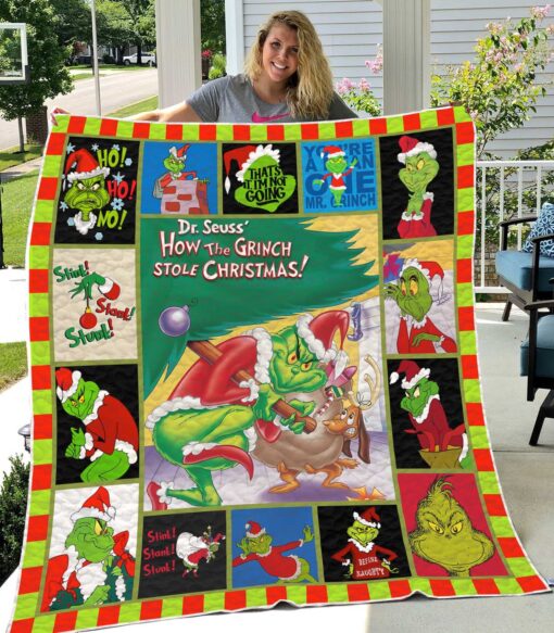 Buy The Grinch Vr3 Quilt Blanket & Quilt Bedding Set