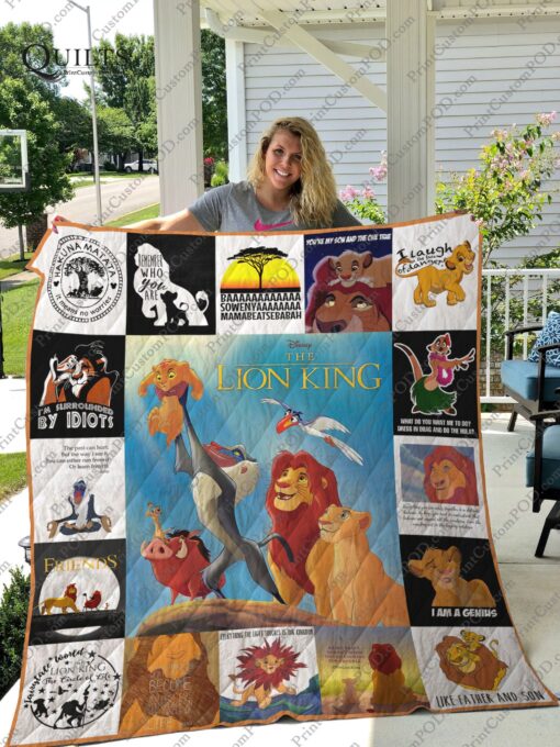 Buy The Lion King T-Shirt Quilt Blanket & Quilt Bedding Set