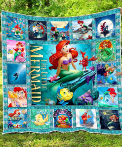 Buy The Little Mermaid And Animal Friends Quilt Blanket & Quilt Bedding Set Great Customized Blanket Gifts For Birthday Christmas Thanksgiving