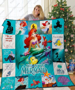 Buy The Little Mermaid Go On And Kiss A Girl Quilt Blanket & Quilt Bedding Set Great Customized Blanket Gifts For Birthday Christmas Thanksgiving