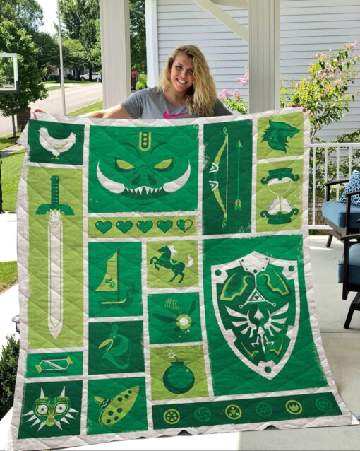 Buy The Legend Of Zelda Quilt Blanket & Quilt Bedding Set 04