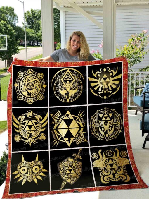 Buy The Legend Of Zelda Quilt Blanket & Quilt Bedding Set 01