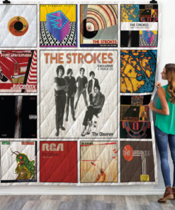 Buy The Strokes Quilt Blanket & Quilt Bedding Set 02