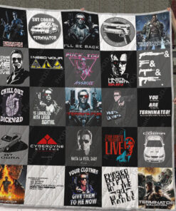 Buy The Terminator T-Shirt Quilt Blanket & Quilt Bedding Set