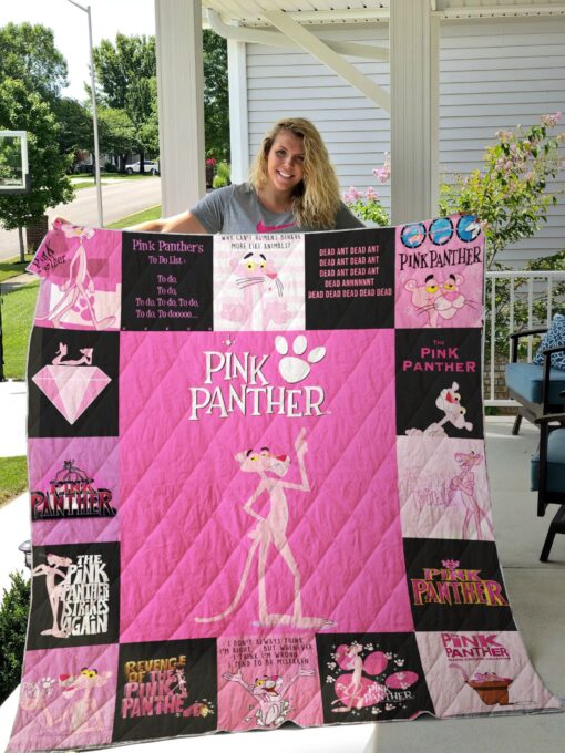 Buy The Pink Panther Quilt Blanket & Quilt Bedding Set For Fans Ver 17