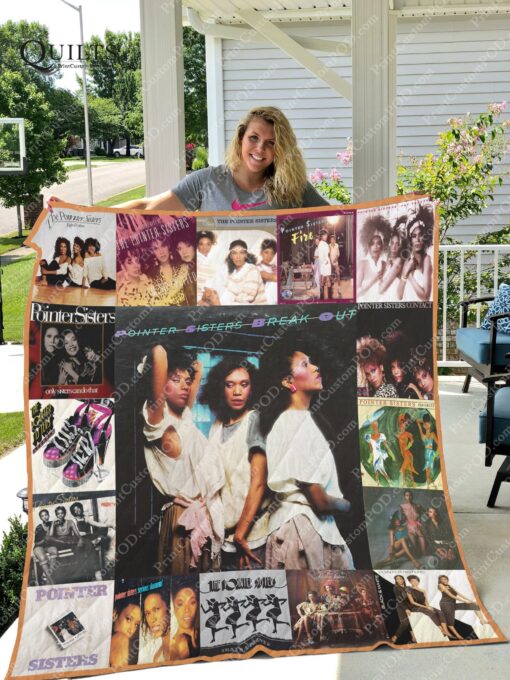 Buy The Pointer Sisters Albums Quilt Blanket & Quilt Bedding Set For Fans Ver 17