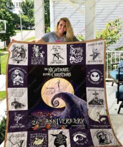 Buy The Nightmare Before Christmas 26Th Anniversary Quilt Blanket & Quilt Bedding Set For Fans Ver 17