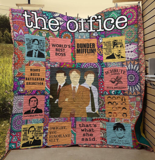 Buy The Office Tv Series The Best Quotes Quilt Blanket & Quilt Bedding Set