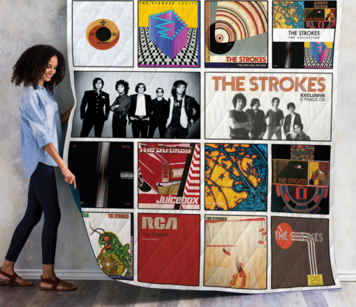 Buy The Strokes Quilt Blanket & Quilt Bedding Set 01