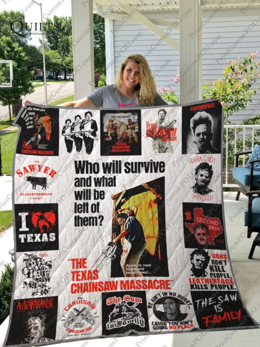 Buy The Texas Chain Saw Massacre T-Shirt Quilt Blanket & Quilt Bedding Set