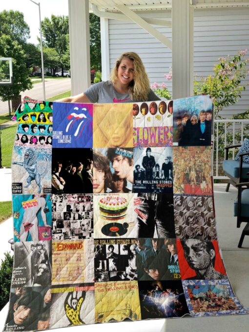 Buy The Rolling Stones Albums Quilt Blanket & Quilt Bedding Set For Fans Ver 25