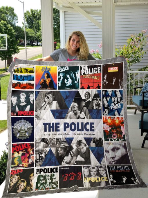 Buy The Police Albums Cover Poster Quilt Blanket & Quilt Bedding Set