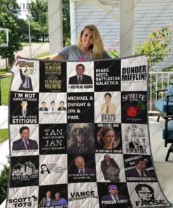 Buy The Office T-Shirt Quilt Blanket & Quilt Bedding Set Ver25