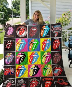 Buy The Rolling Stones Tshirt Quilt Blanket & Quilt Bedding Set 02