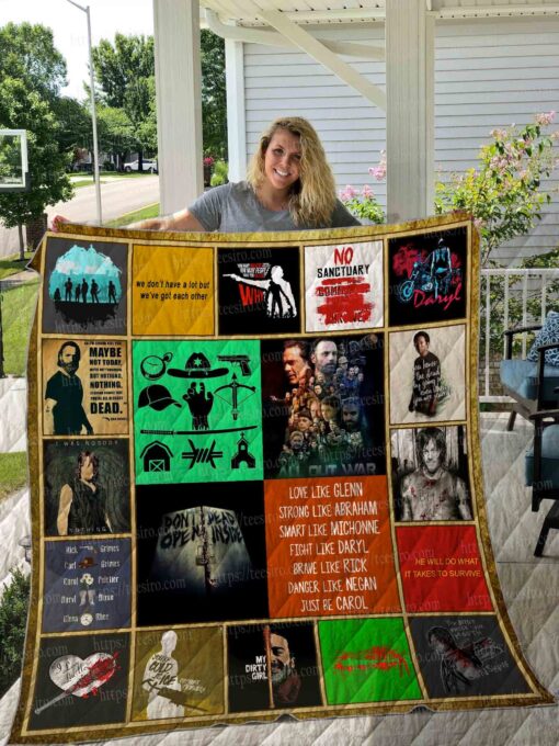 Buy The Walking Dead No Sanctuary Quilt Blanket & Quilt Bedding Set Great Customized Blanket Gifts For Birthday Christmas Thanksgiving