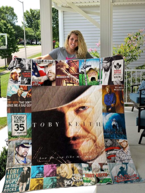 Buy Toby Keith Quilt Blanket & Quilt Bedding Set For Fans Ver 17