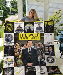 Buy The Wolf Of Wall Street T-Shirt Quilt Blanket & Quilt Bedding Set