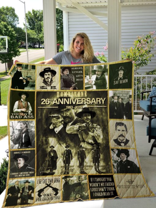 Buy Tombstone Poster Quilt Blanket & Quilt Bedding Set - Meteew