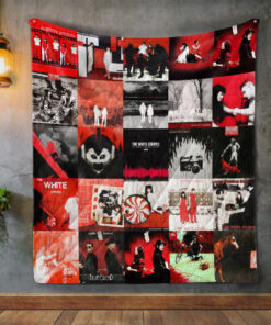 Buy The White Stripes Quilt Blanket & Quilt Bedding Set