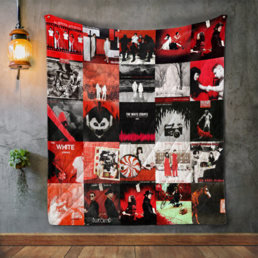 Buy The White Stripes Quilt Blanket & Quilt Bedding Set