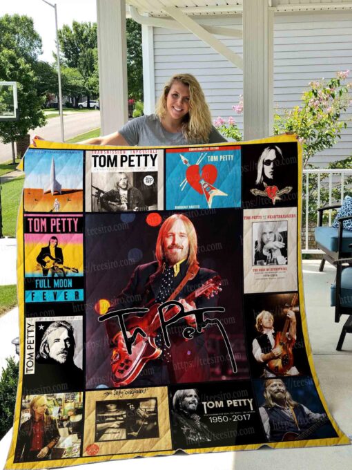 Buy Tom Petty Quilt Blanket & Quilt Bedding Set 01