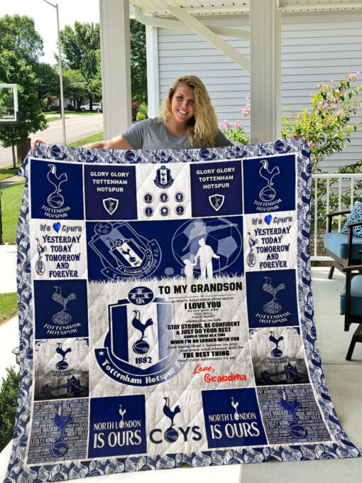 Buy Tottenham Hotspur F.C Quilt Blanket & Quilt Bedding Set Grandma To Grandson