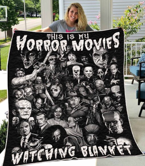 Buy This Is My Horror Movies Watching Blanket T89 Quilt Blanket & Quilt Bedding Set