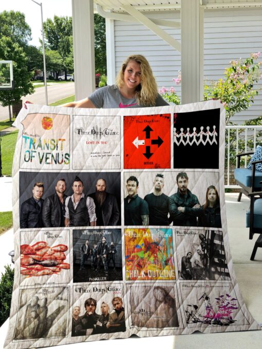 Buy Three Days Grace Quilt Blanket & Quilt Bedding Set 02