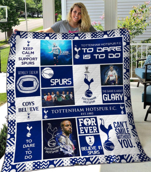 Buy Tottenham Hotspur Quilt Blanket & Quilt Bedding Set