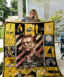 Buy The Wolf Of Wall Street Poster Quilt Blanket & Quilt Bedding Set