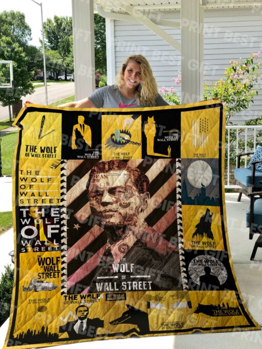 Buy The Wolf Of Wall Street Poster Quilt Blanket & Quilt Bedding Set