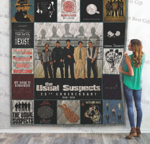 Buy The Usual Suspects Poster Quilt Blanket & Quilt Bedding Set