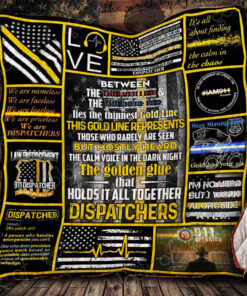 Buy Thin Gold Line Dispatchers It'S All About Finding The Calm In The Chaos Quilt Blanket & Quilt Bedding Set Great Customized Blanket Gifts For Birthday Christmas Thanksgiving