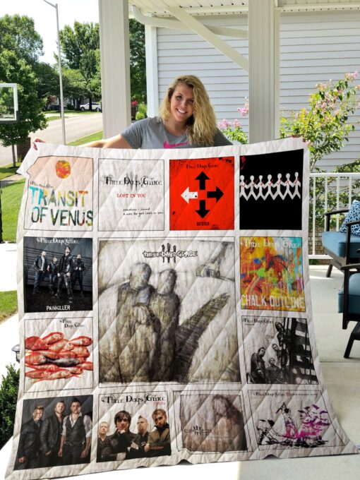 Buy Three Days Grace Quilt Blanket & Quilt Bedding Set 01