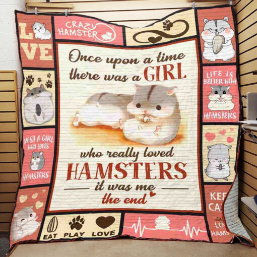 Buy There Was A Girl Who Really Loved Hamsters Quilt Blanket & Quilt Bedding Set Great Customized Blanket Gifts For Birthday Christmas Thanksgiving