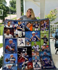 Buy Tom Brady Patriots Quilt Blanket & Quilt Bedding Set 01