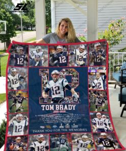 Buy Tom Brady 2001-2020 New England Patriots Quilt Blanket & Quilt Bedding Set