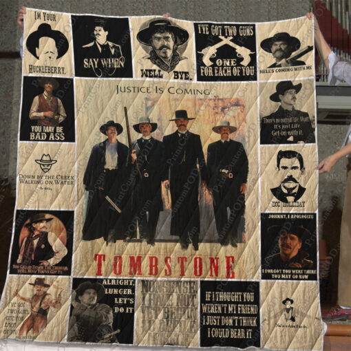 Buy Tombstone T-Shirt Quilt Blanket & Quilt Bedding Set For Fans