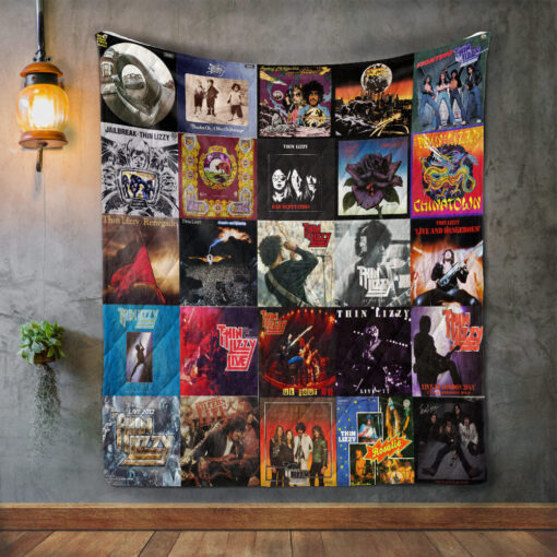 Buy Thin Lizzy Album Covers Quilt Blanket & Quilt Bedding Set