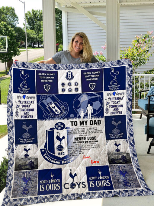 Buy Tottenham Hotspur F.C  To My Dad  Love Son Quilt Blanket & Quilt Bedding Set