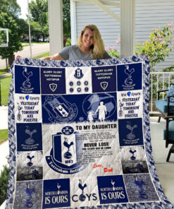 Buy Tottenham Hotspur F.C Quilt Blanket & Quilt Bedding Set Dad To Daughter