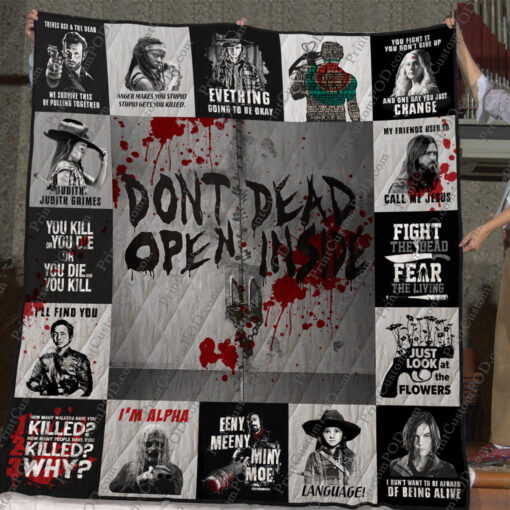 Buy The Walking Dead Quilt Blanket & Quilt Bedding Set For Fans - Meteew