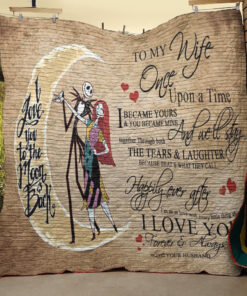 Buy To My Wife Once Upon A Time Jack And Sally  Quilt Blanket & Quilt Bedding Set