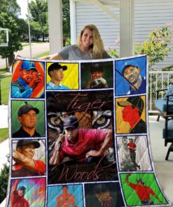 Buy Tiger Woods Quilt Blanket & Quilt Bedding Set 01